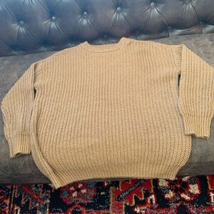 SO junior Beige Crewneck Sweater